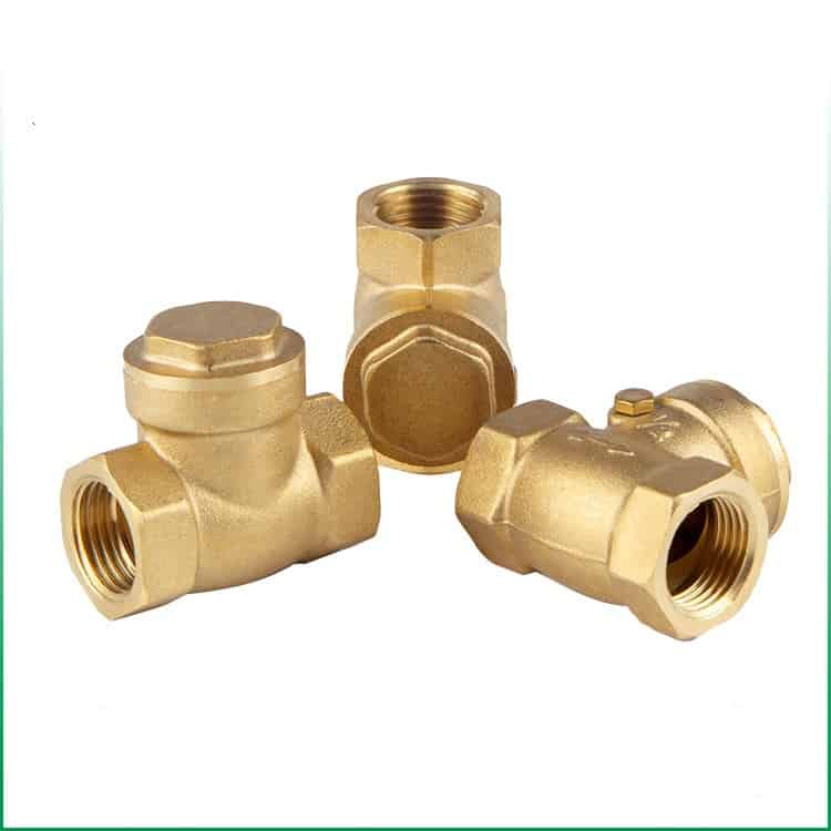 brass swing check valve