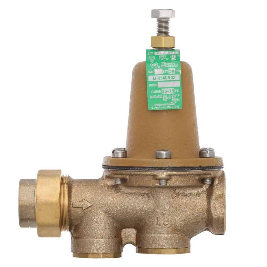 Bronze adjustable water pressure regulator