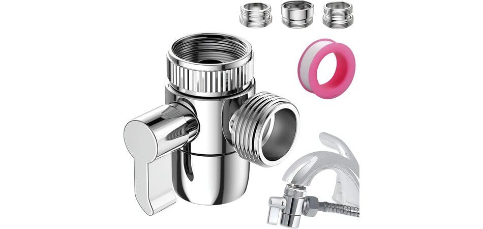 faucet diverter valve with aerator 1/2 adapter