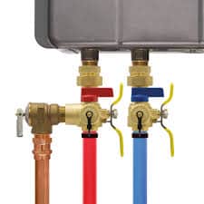 tankless water heater valve kits