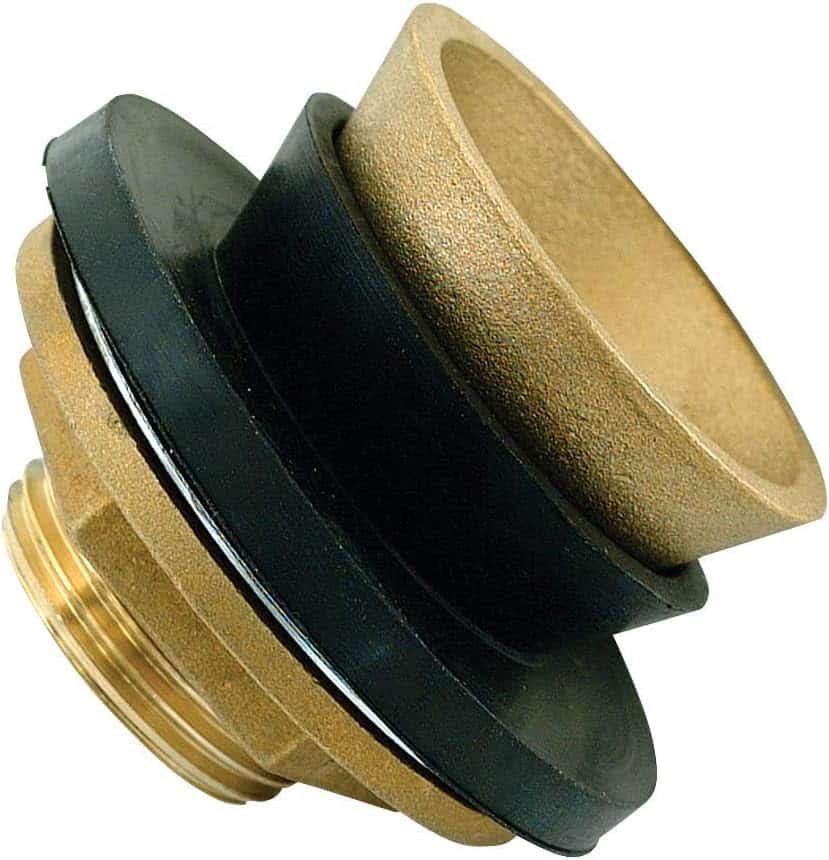 brass closet spud for toilet