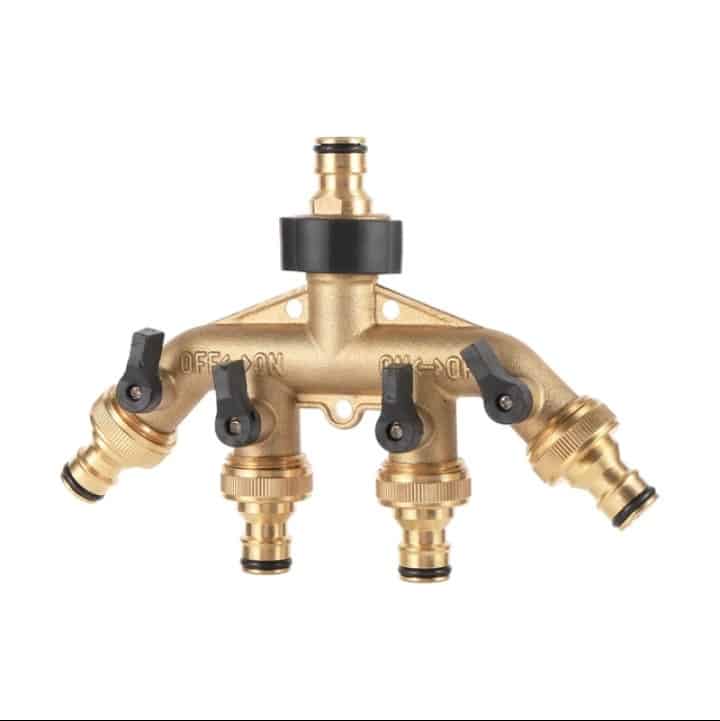 4 way water distributor valve