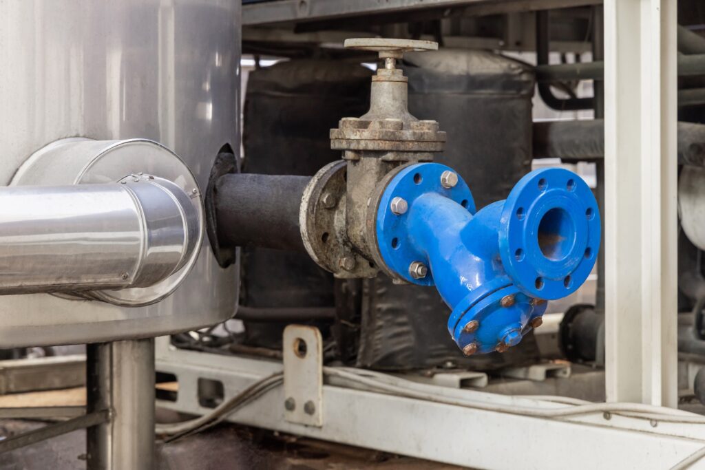 Handwheel type blue metal valve and pipes
