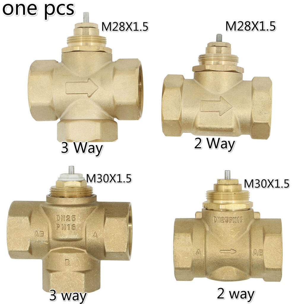 comparison of 2 way valve and 3 way valve