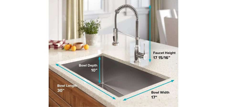 kitchen sink size