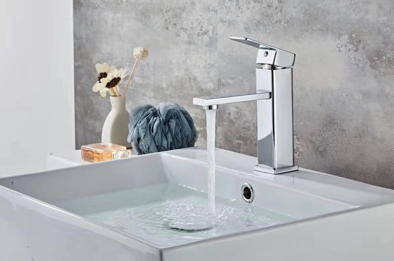 square bathroom vessel faucet