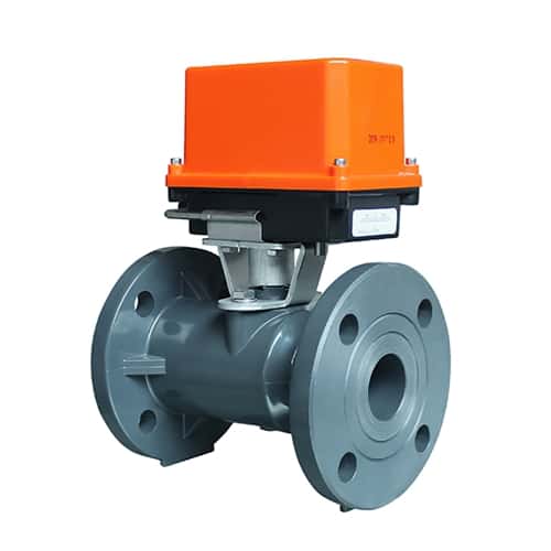 electric actuator flanged ball valve