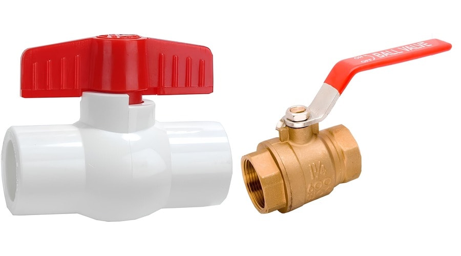brass ball valve vs.pvc ball valve