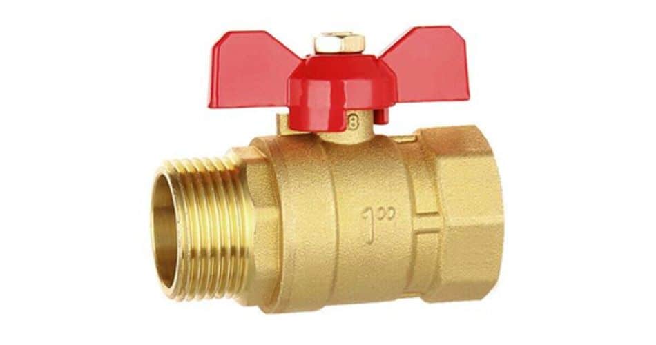 brass butterfuly ball valve with fm