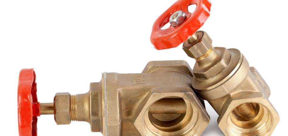 Brass gate valves with DN32