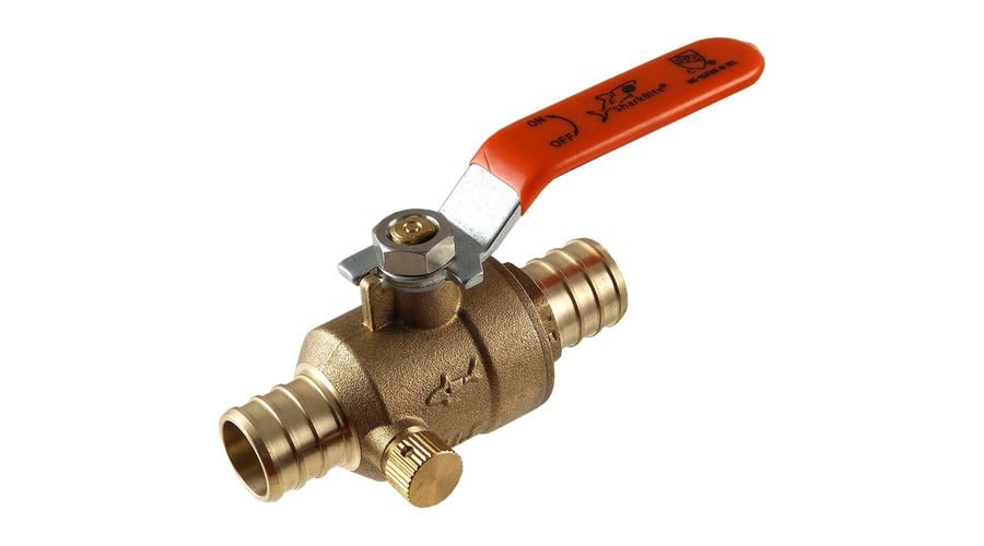 brass pex ball valve