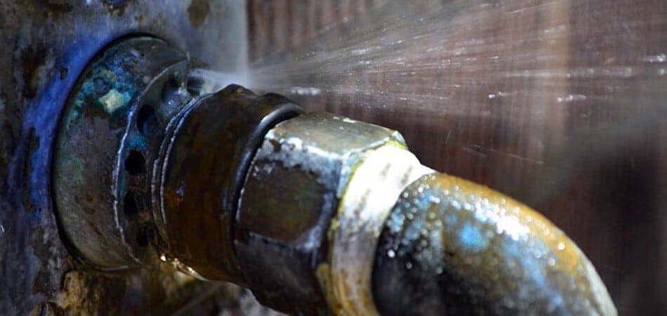 pipe damaged