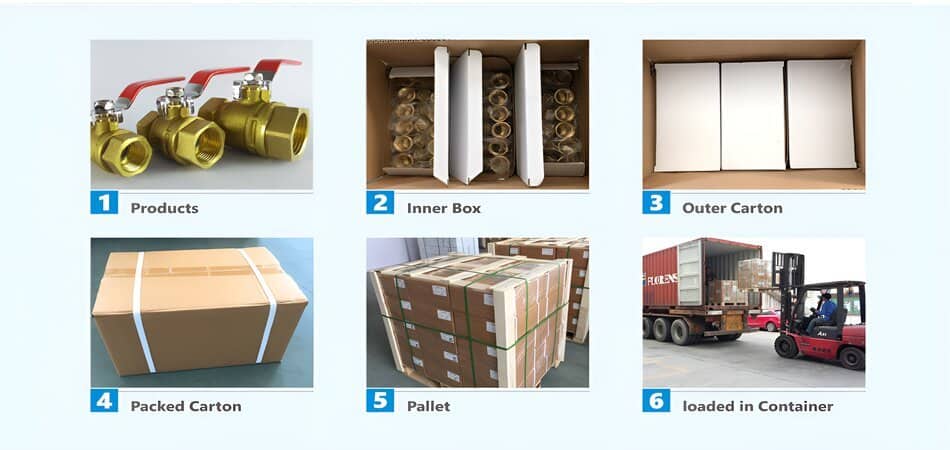 ball valve labeling and packaging