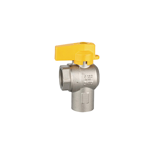 Threaded Connection Brass Gas Cock Angle Ball Valve