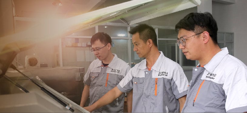 Test products in laboratory