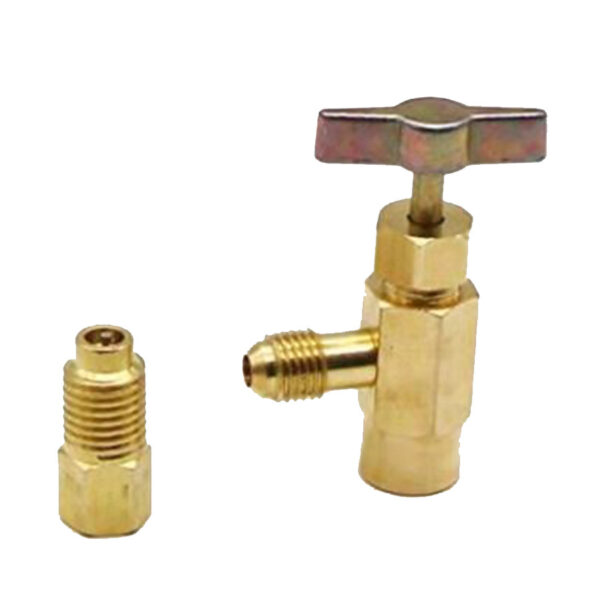 Brass Tank valve refrigerant dispenser