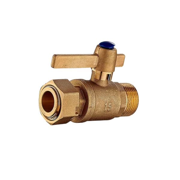 Full brass ball valve with union 1/2