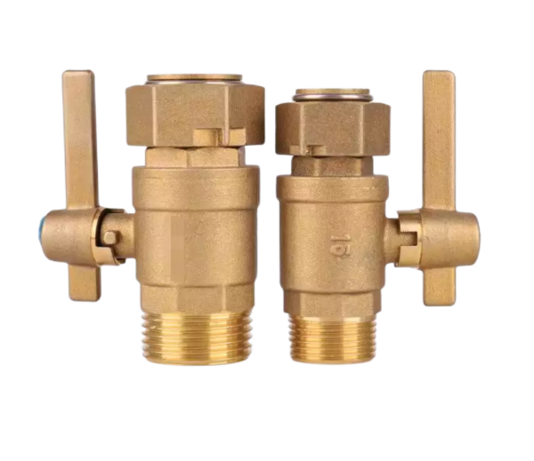 Full brass ball valve with union