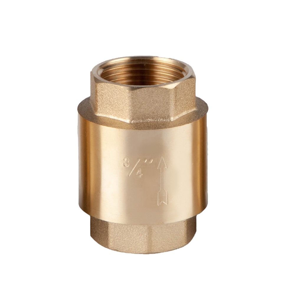Brass check valve In-Line Spring Non Return female to female BSP Plumbing 