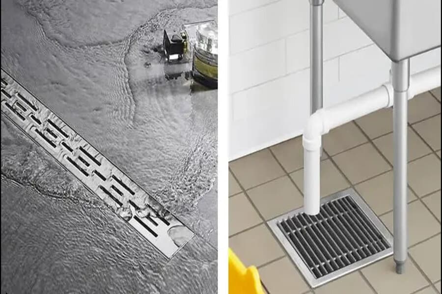 floor sink differ from a floor drain