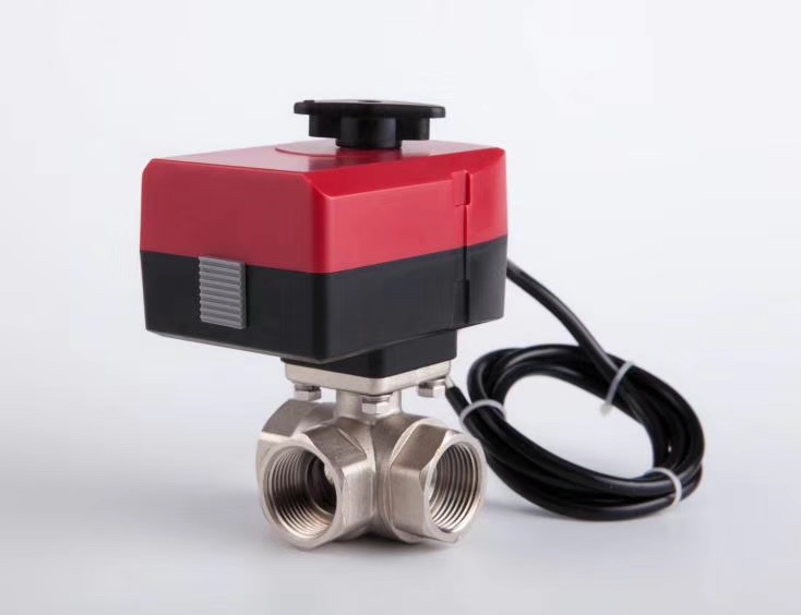 motorized ball valve with 3 way functions