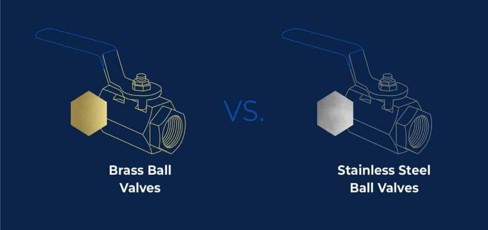 stainless steel ball valve and brass ball valve