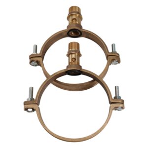cast bronze pipe clamp split ring pipe holder
