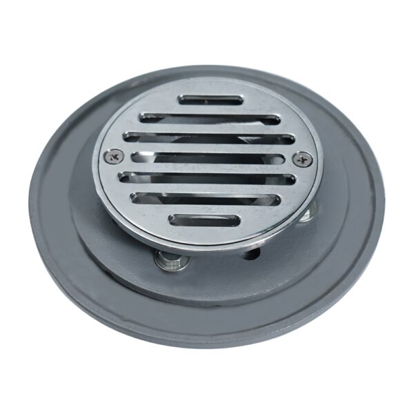 cast iron adjustable shower drain with round shower 0889b