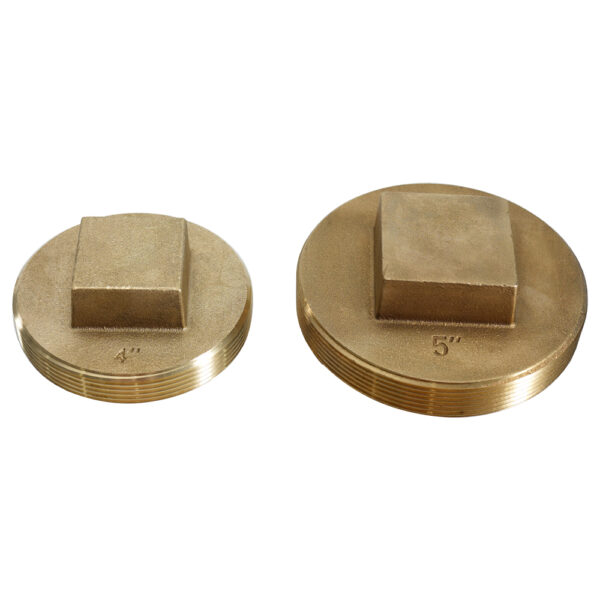 los angeles style brass raised head cleanout plugs 0882