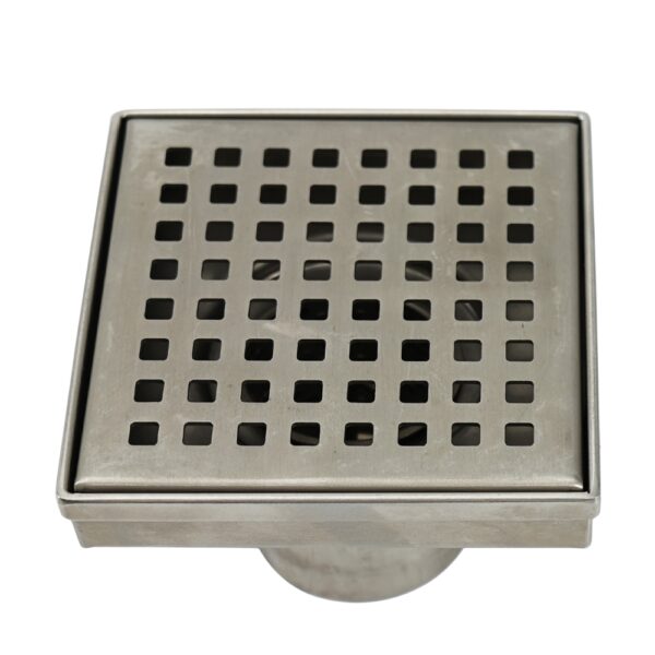 square ss shower drain with square hole 0896b