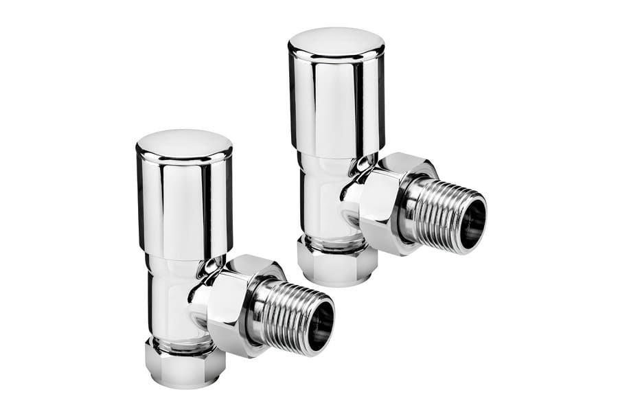 radiator valves chrome plated
