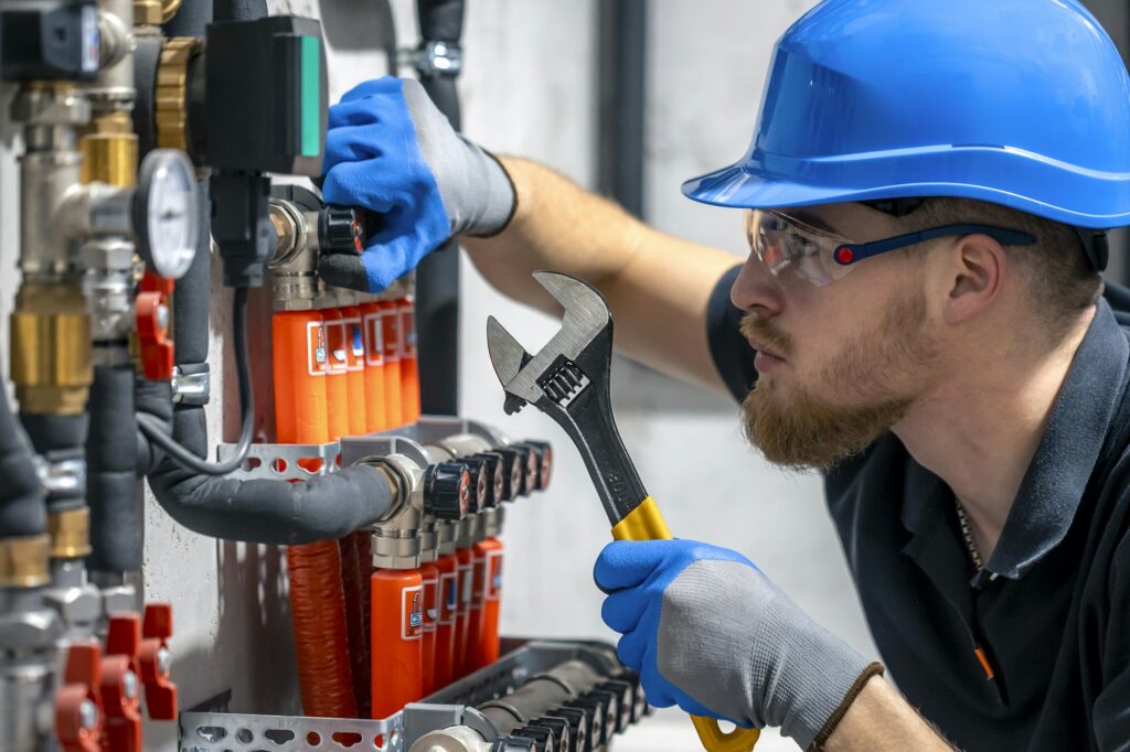 Adjusting heating valves in a residential building