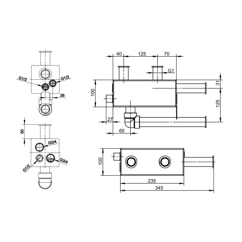 mixing tank dimensions