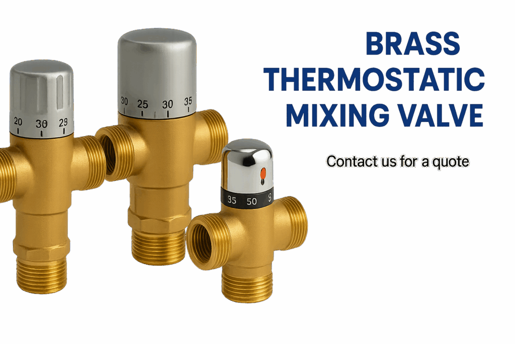 brass thermatic mixing valves banner