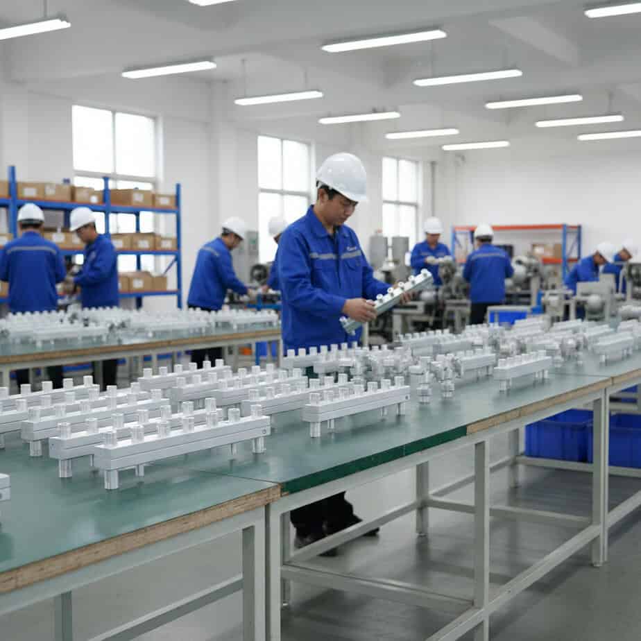 stainless steel heating distribution manifold