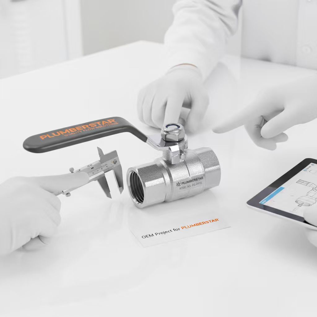 2 piece ball valve oem project