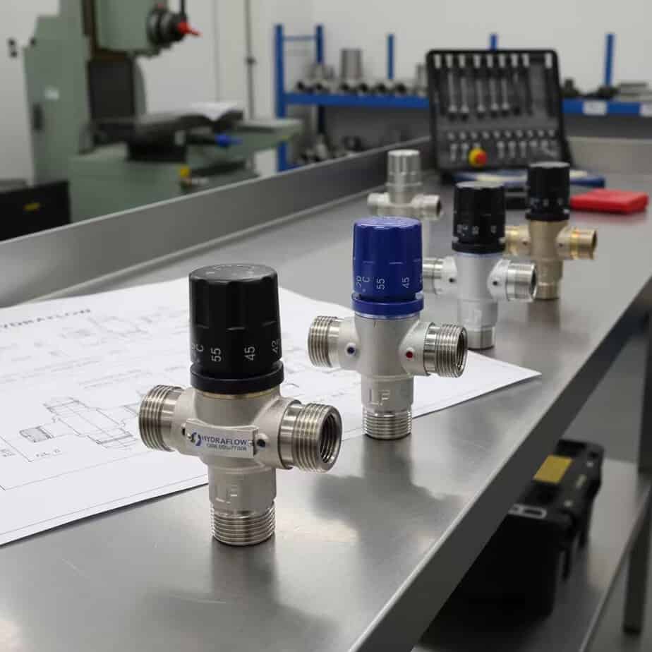 brass thermostatic mixing valve