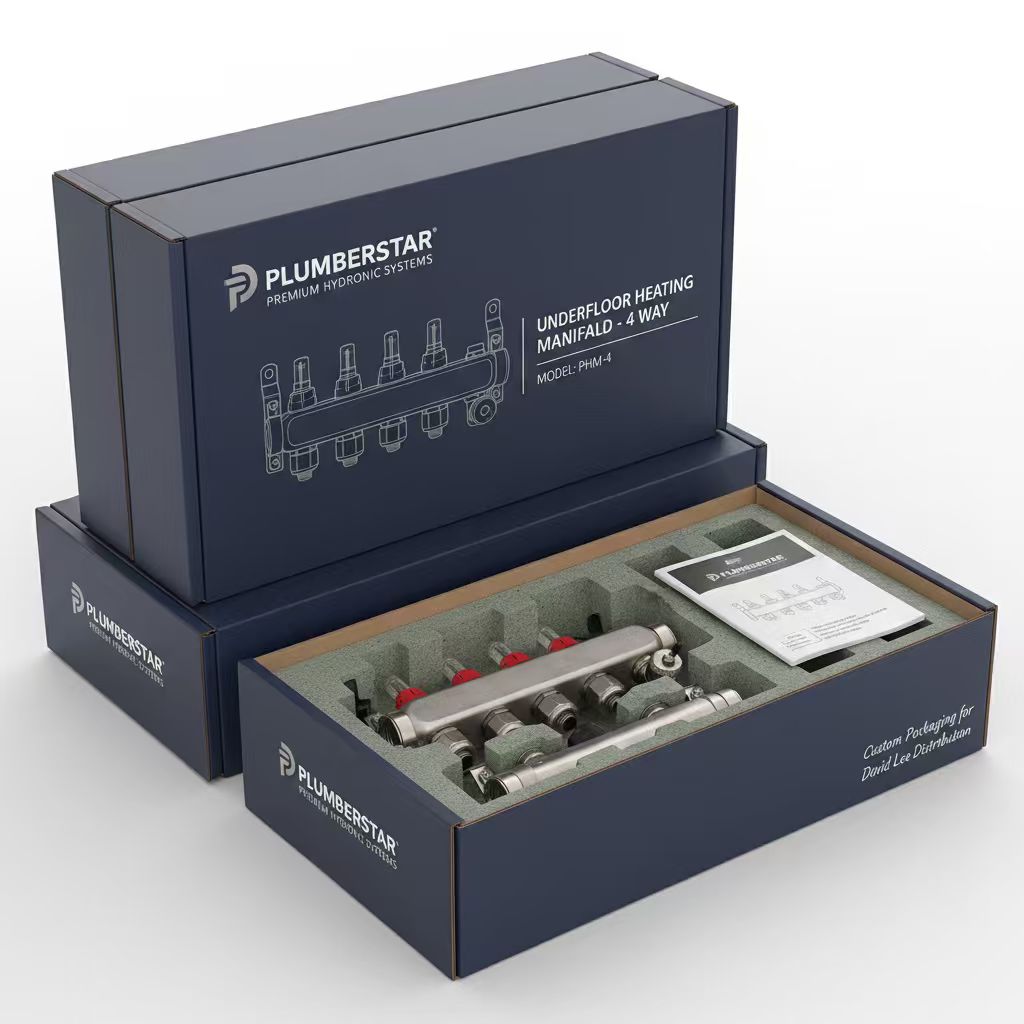 floor heating manifold package
