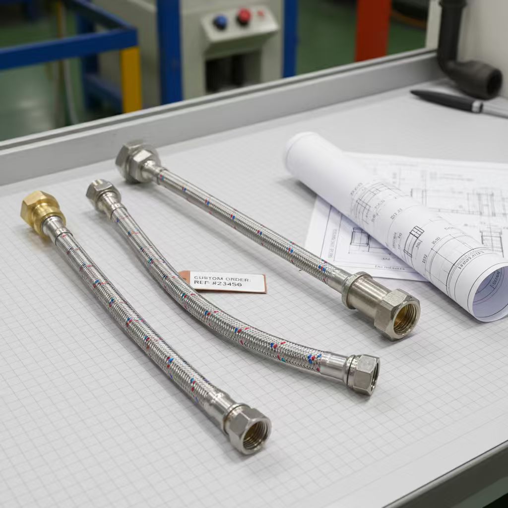 customize flexible stainless steel braided hose