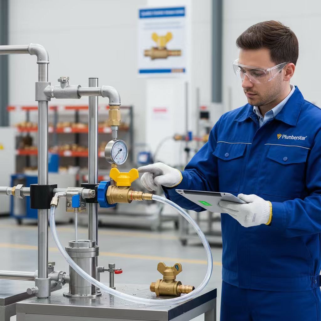 pex gas ball valve test